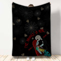 Personalized Couple Nightmare Blanket Custom Names Gift Blanket GradoCreations