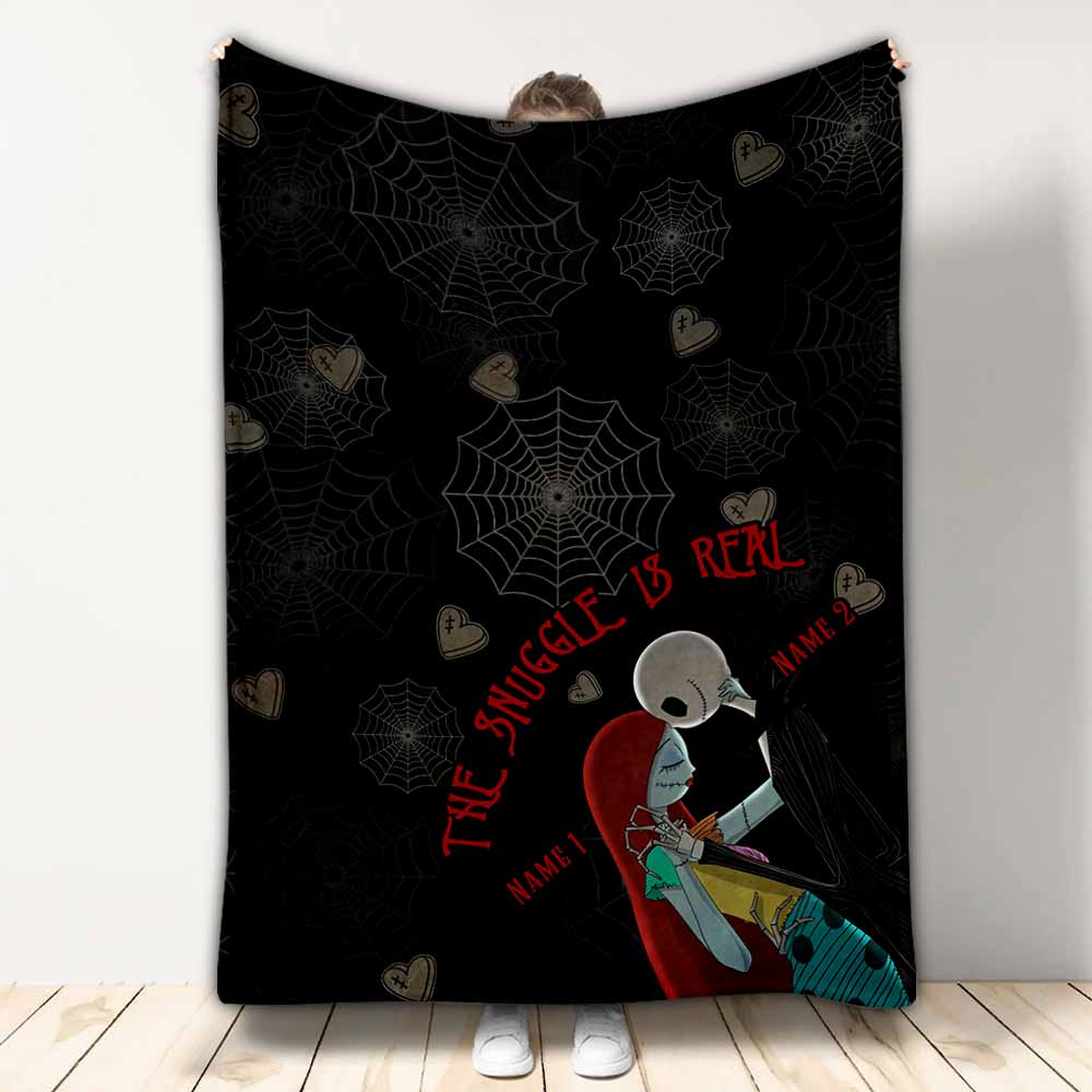 Personalized Couple Nightmare Blanket Custom Names Gift Blanket GradoCreations