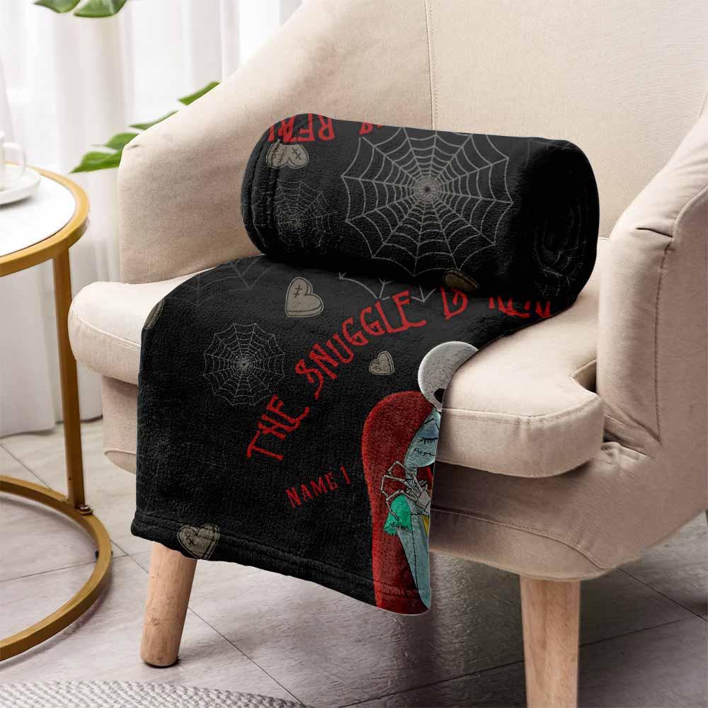 Personalized Couple Nightmare Blanket Custom Names Gift Blanket GradoCreations