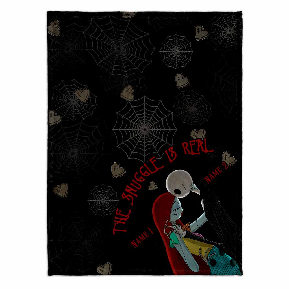 Personalized Couple Nightmare Blanket Custom Names Gift Blanket GradoCreations
