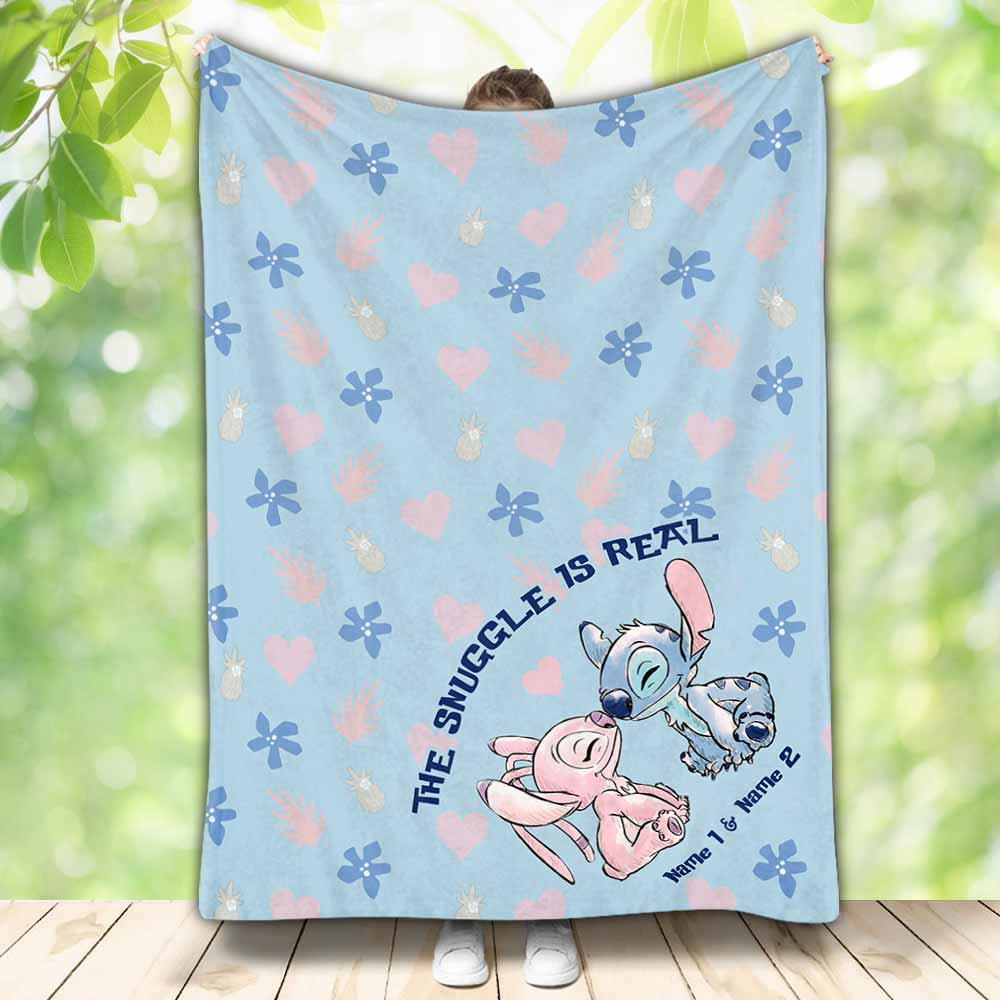 Personalized Ohana Blanket for Couples | Snuggle Gift Idea Blanket GradoCreations