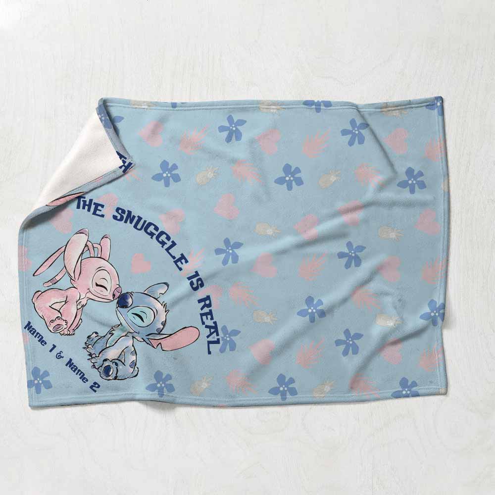 Personalized Ohana Blanket for Couples | Snuggle Gift Idea Blanket GradoCreations