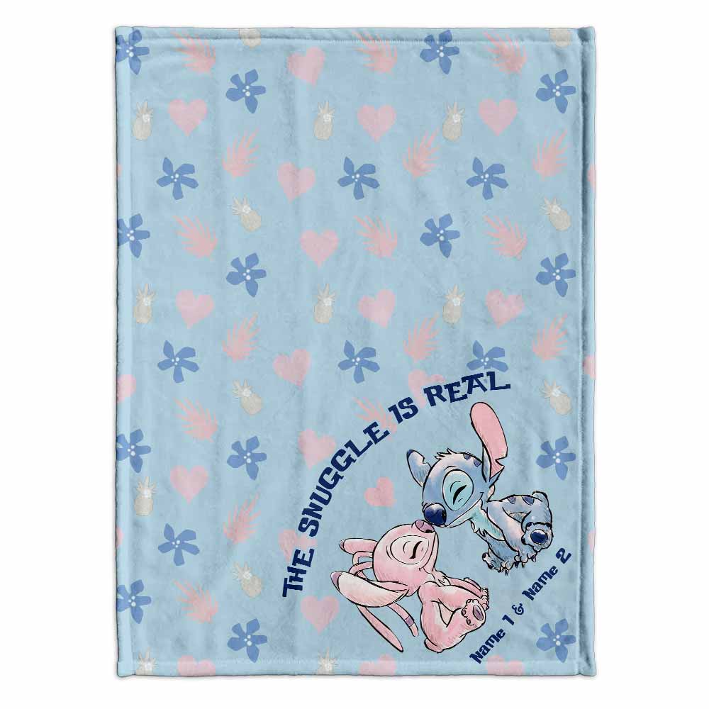 Personalized Ohana Blanket for Couples | Snuggle Gift Idea Blanket GradoCreations