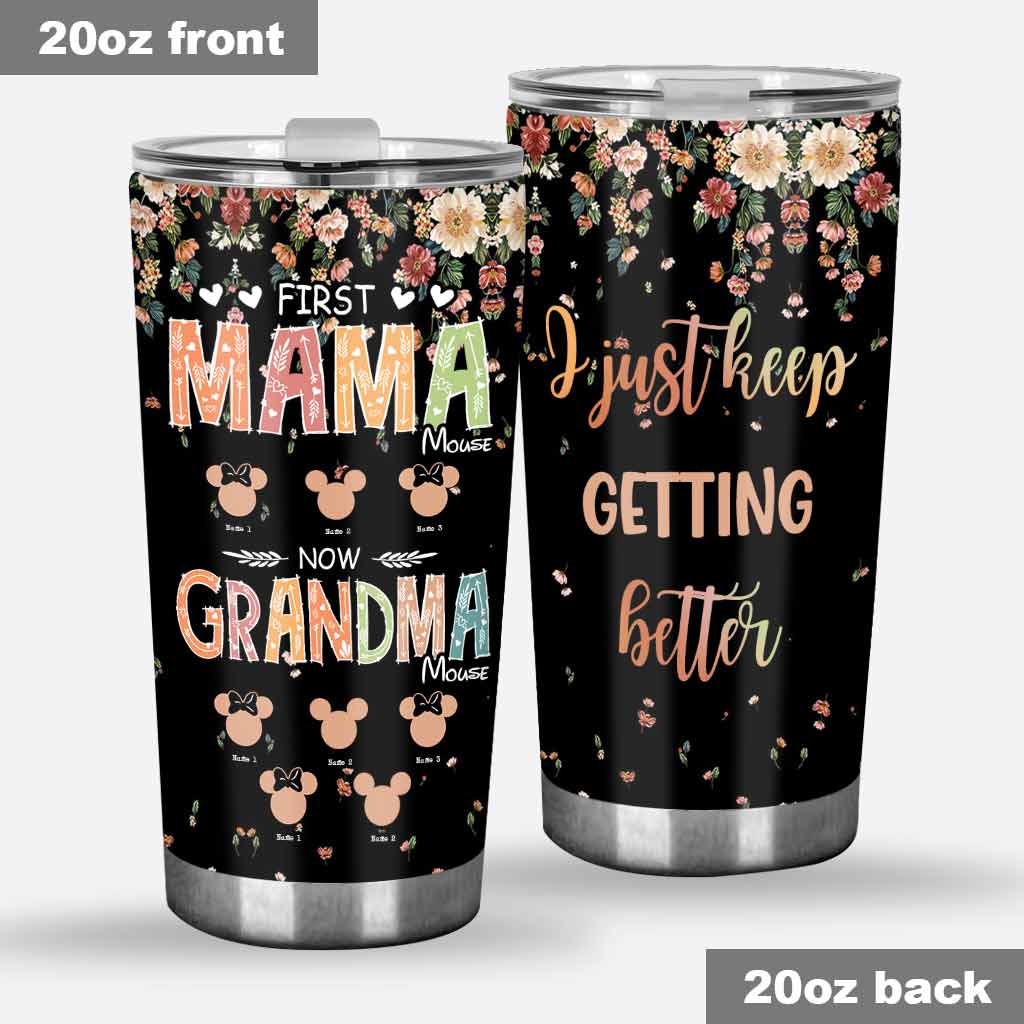 Personalized Grandma Tumbler First Mama Mouse Gift for Mother's Day Tumbler GradoCreations