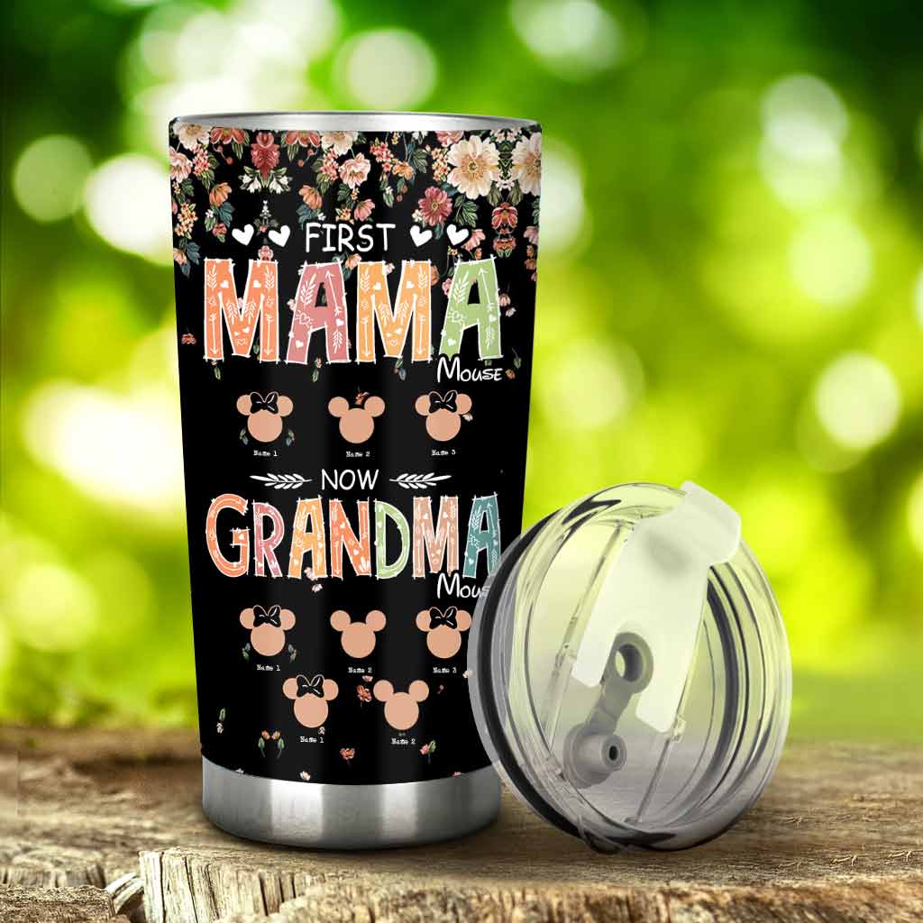 Personalized Grandma Tumbler First Mama Mouse Gift for Mother's Day Tumbler GradoCreations