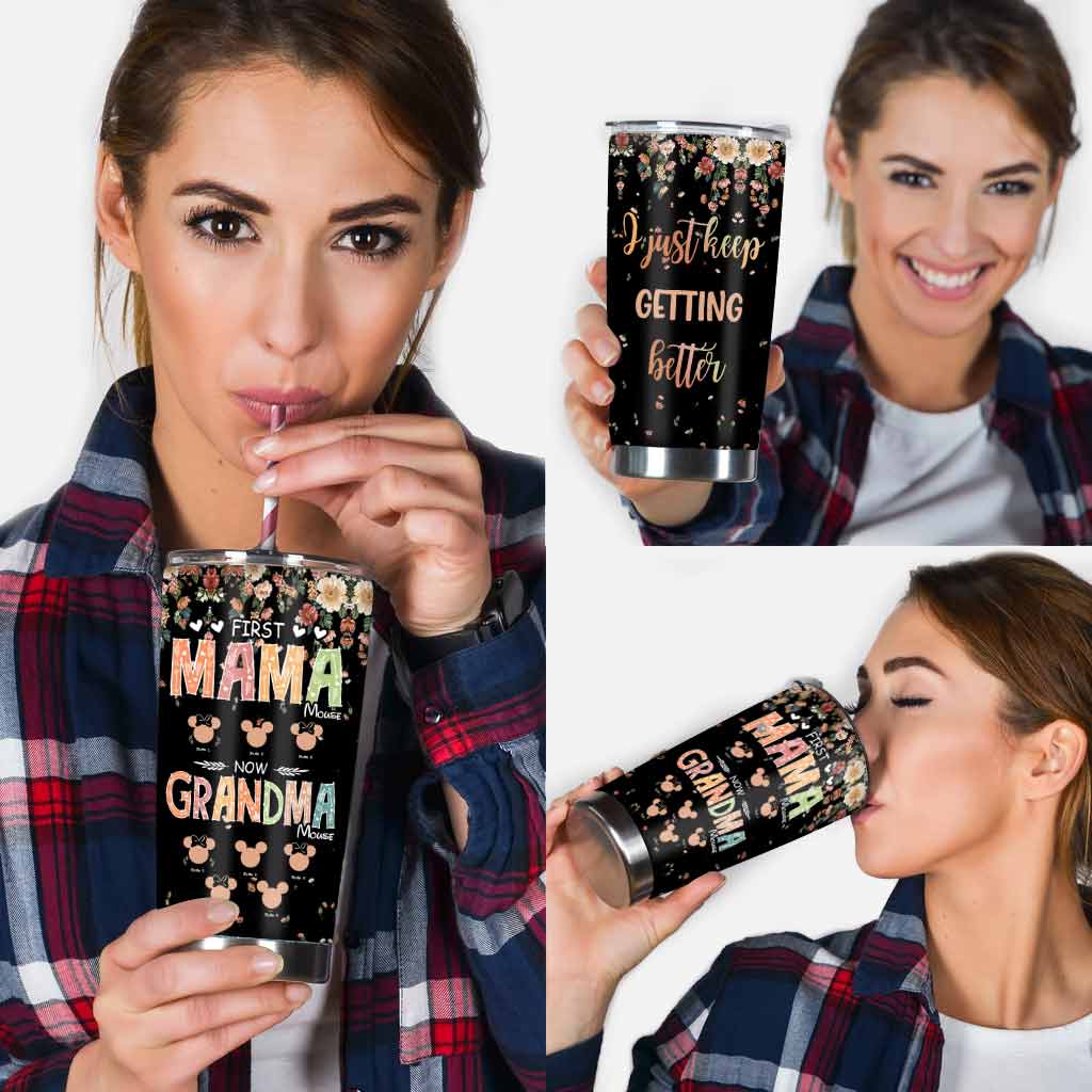 Personalized Grandma Tumbler First Mama Mouse Gift for Mother's Day Tumbler GradoCreations