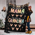 Personalized Mother's Day Grandma Blanket Custom Name Gift Blanket GradoCreations