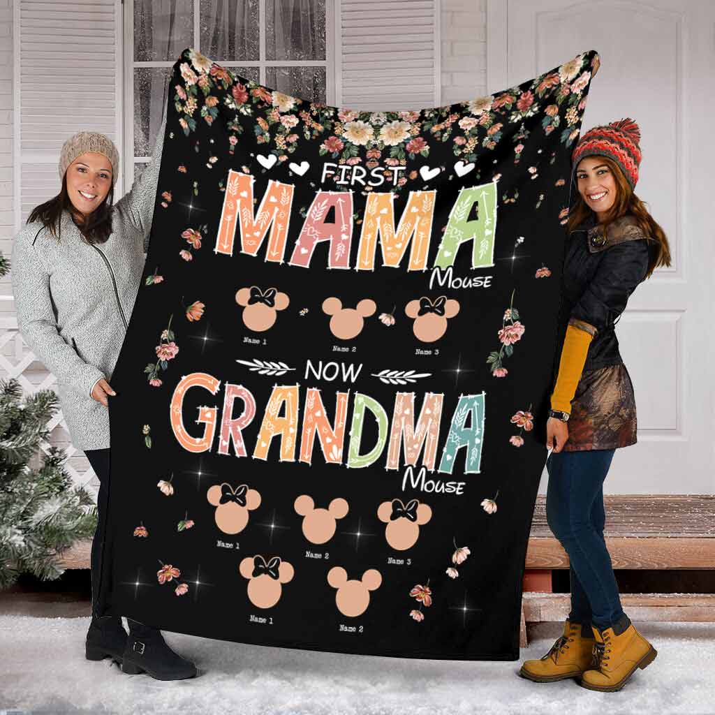 Personalized Mother's Day Grandma Blanket Custom Name Gift Blanket GradoCreations