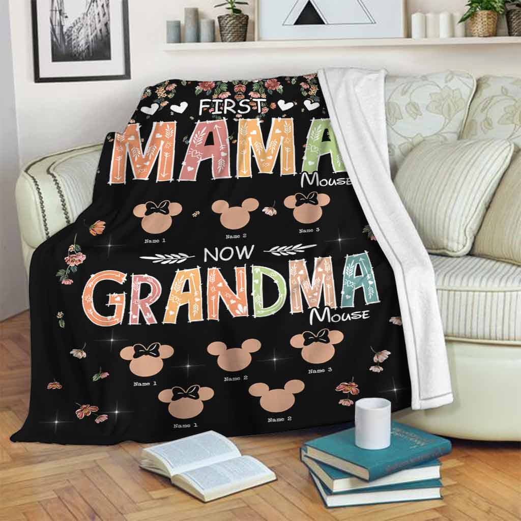 Personalized Mother's Day Grandma Blanket Custom Name Gift Blanket GradoCreations