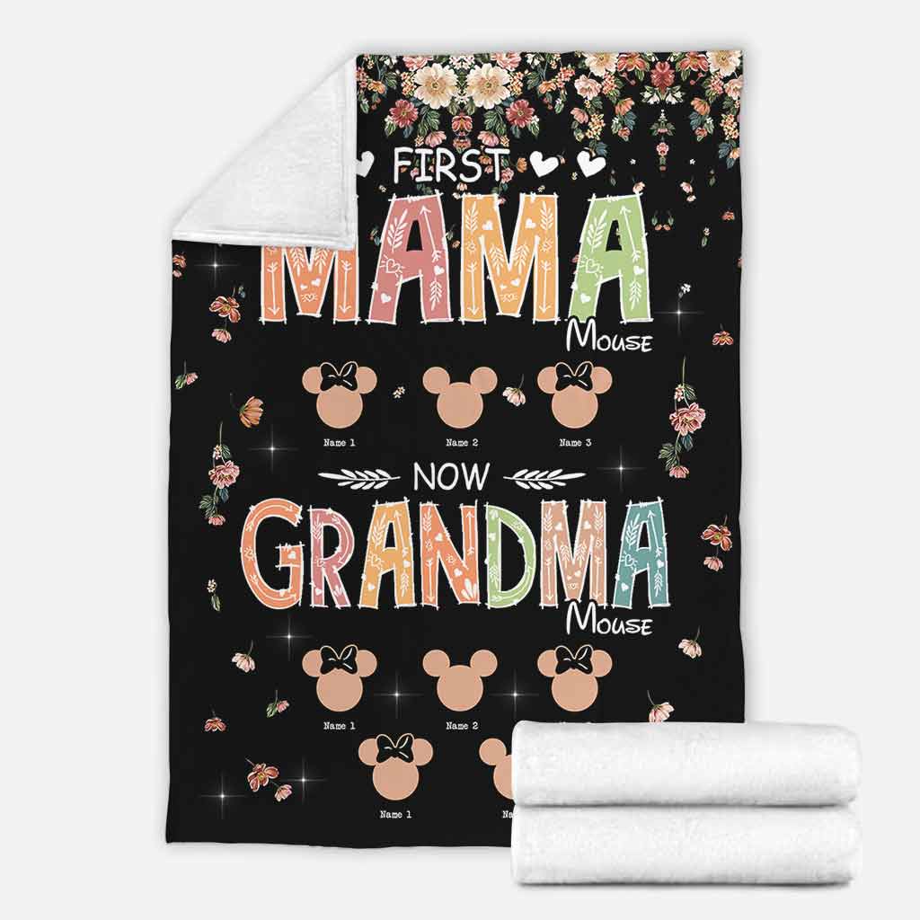 Personalized Mother's Day Grandma Blanket Custom Name Gift Blanket GradoCreations