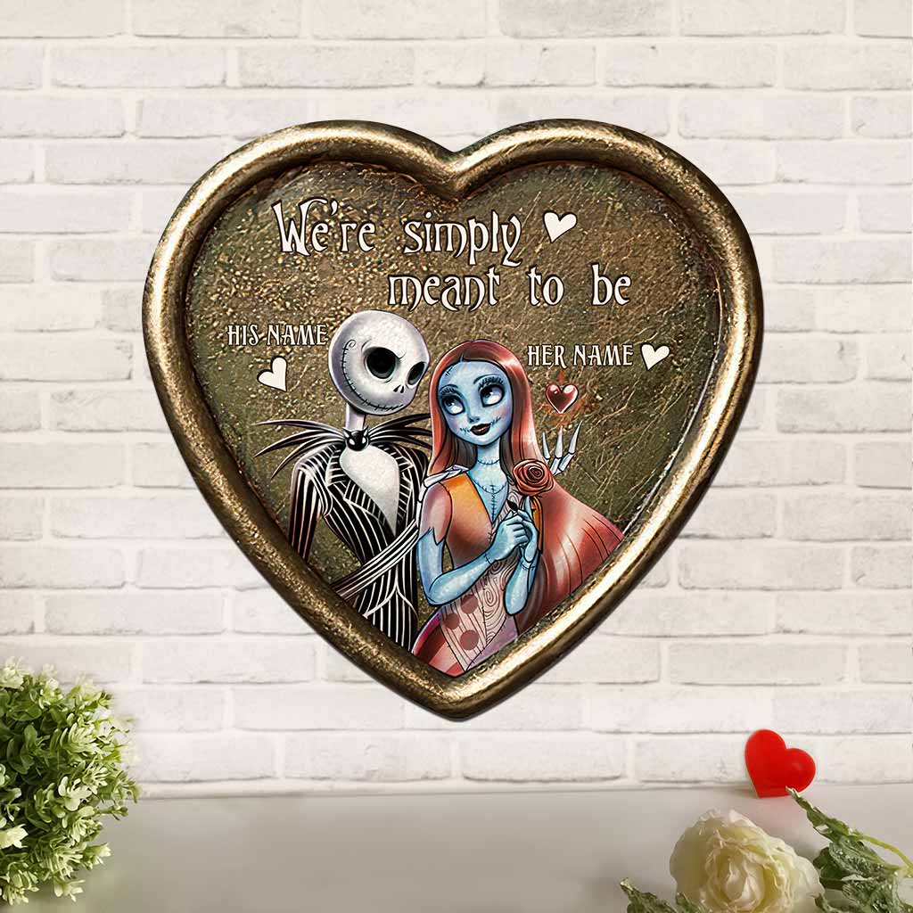 Personalized Cut Metal Sign with 3D Design for Couples Gift Cut Metal Sign GradoCreations