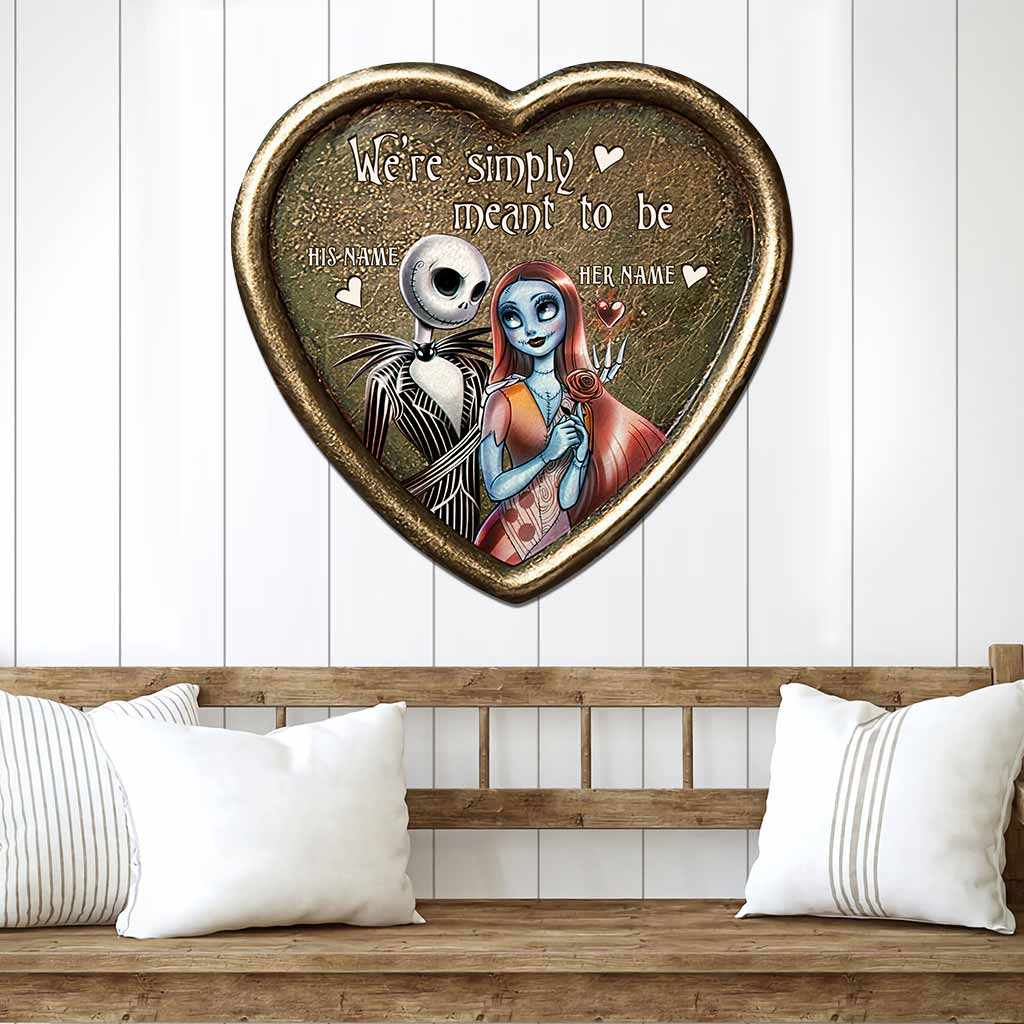 Personalized Cut Metal Sign with 3D Design for Couples Gift Cut Metal Sign GradoCreations