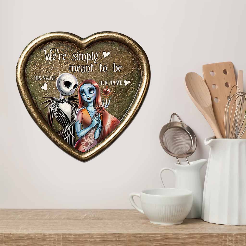 Personalized Cut Metal Sign with 3D Design for Couples Gift Cut Metal Sign GradoCreations