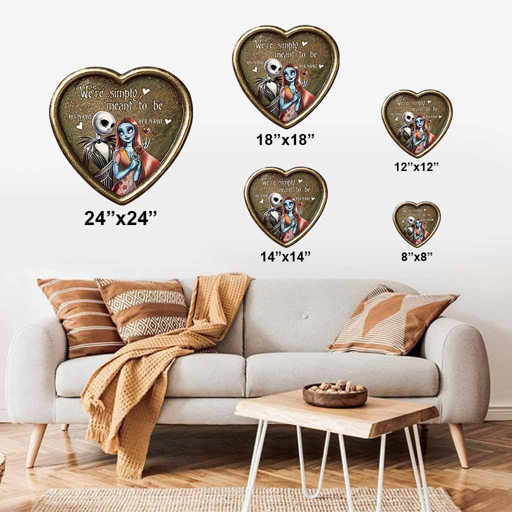 Personalized Cut Metal Sign with 3D Design for Couples Gift Cut Metal Sign GradoCreations