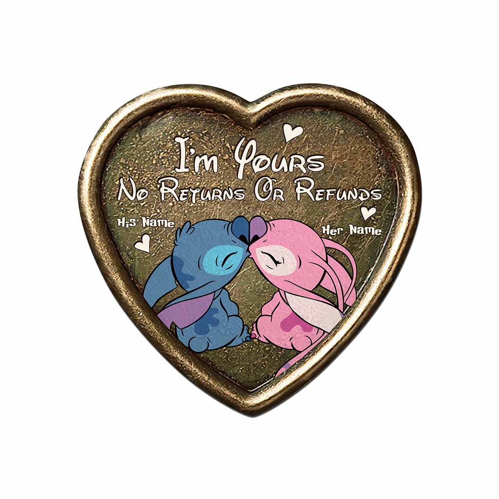 Personalized Cut Metal Sign Ohana Heart for Couples Gift Cut Metal Sign GradoCreations