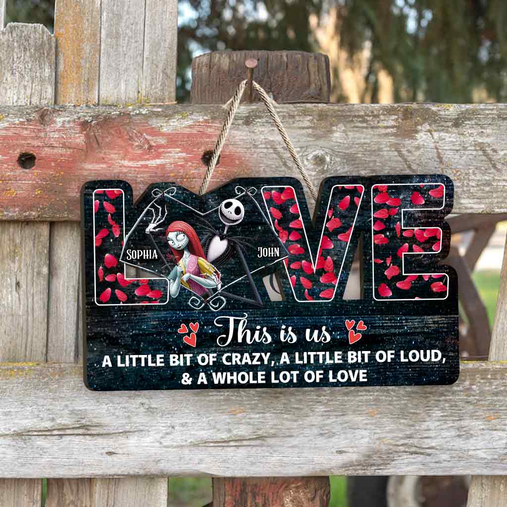 Personalized Couple Wood Sign This Is Us Custom Name Gift Wood Sign GradoCreations