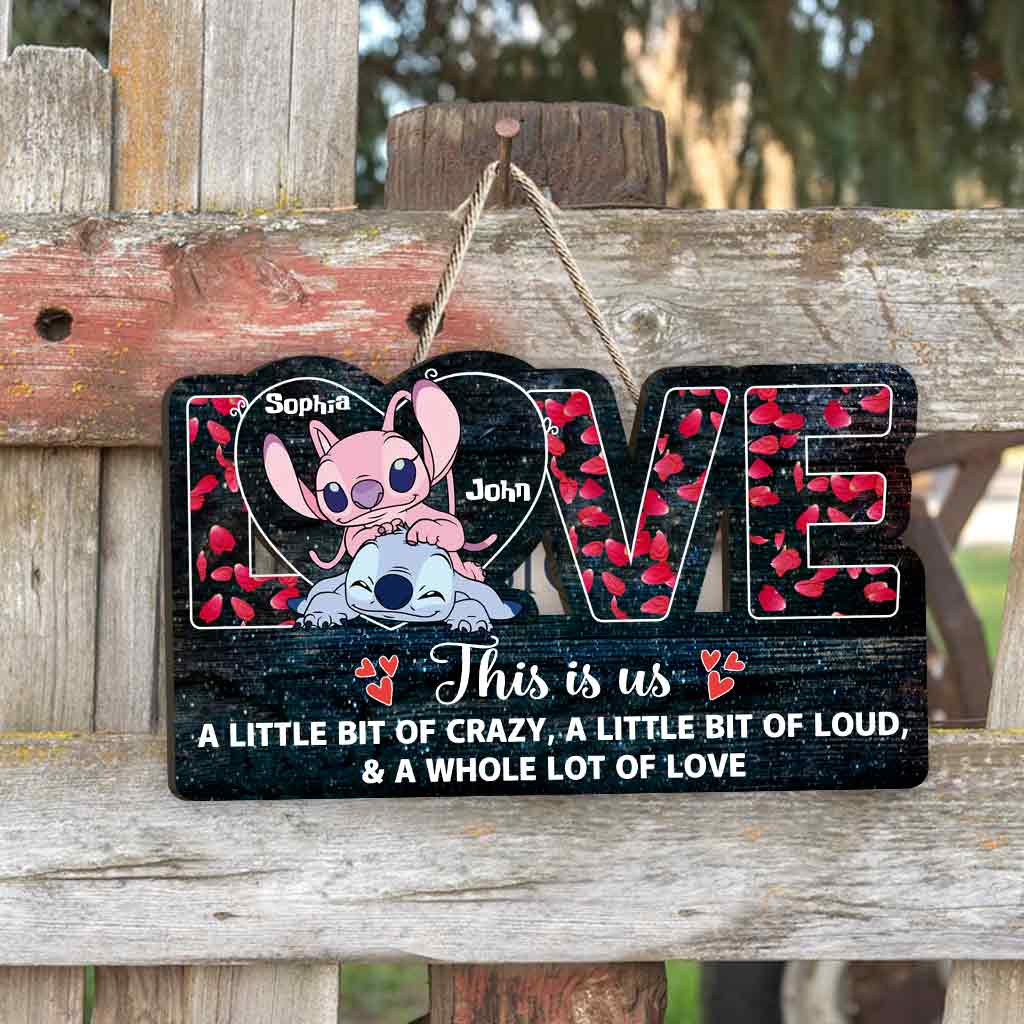 Personalized Ohana Wood Sign for Couples with Names | Unique Gift Wood Sign GradoCreations