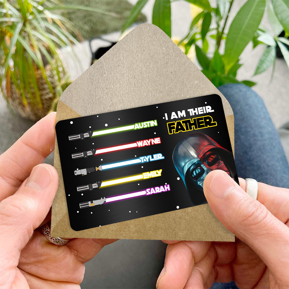 Personalized Metal Wallet Insert Card for Dad | Father's Day Gift Wallet Insert Card GradoCreations