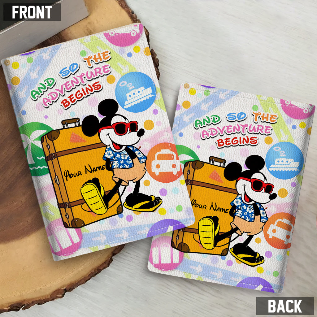 Personalized Mouse Passport Holder Custom Name Travel Gift Passport Holder GradoCreations