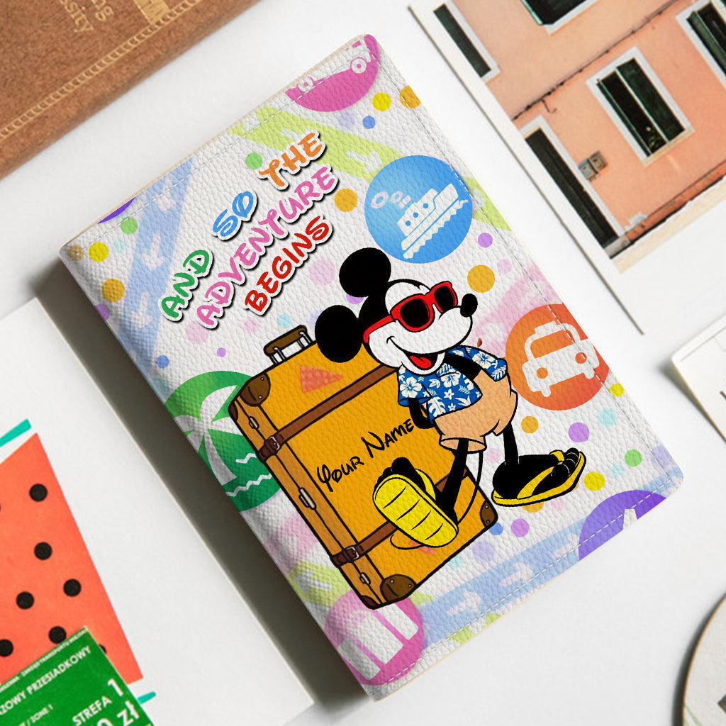 Personalized Mouse Passport Holder Custom Name Travel Gift Passport Holder GradoCreations