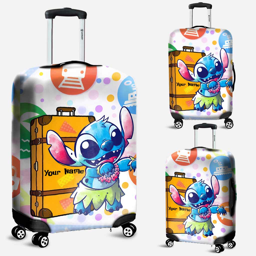 Personalized Ohana Luggage Cover Custom Name Travel Gift Luggage Cover GradoCreations