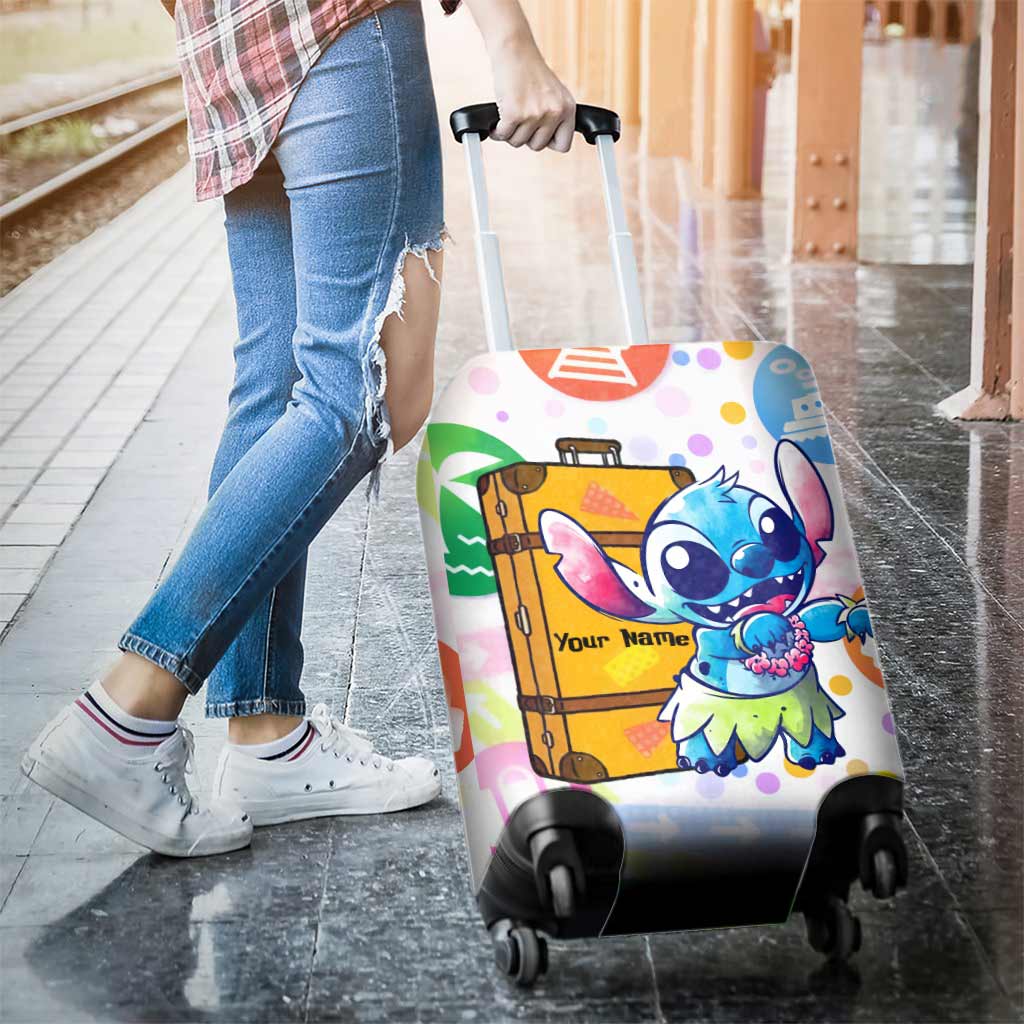 Personalized Ohana Luggage Cover Custom Name Travel Gift Luggage Cover GradoCreations