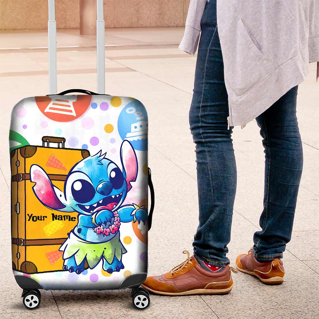 Personalized Ohana Luggage Cover Custom Name Travel Gift Luggage Cover GradoCreations