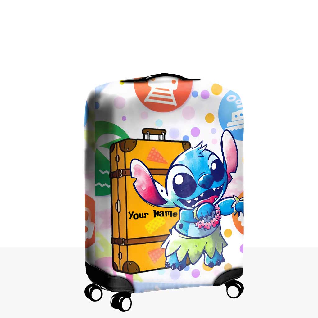 Personalized Ohana Luggage Cover Custom Name Travel Gift Luggage Cover GradoCreations
