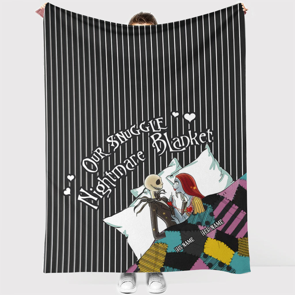 Personalized Snuggle Nightmares Blanket Custom Name Gift Blanket GradoCreations