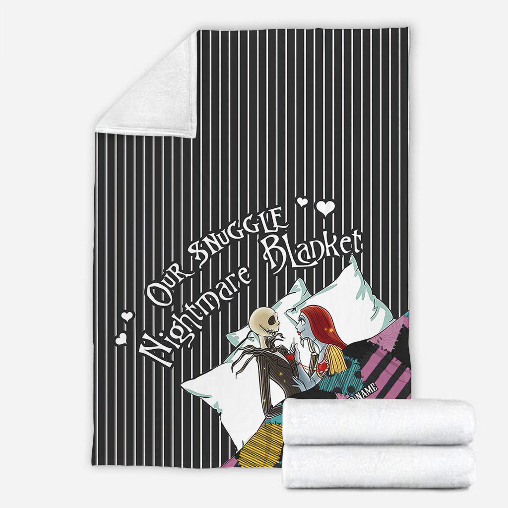 Personalized Snuggle Nightmares Blanket Custom Name Gift Blanket GradoCreations