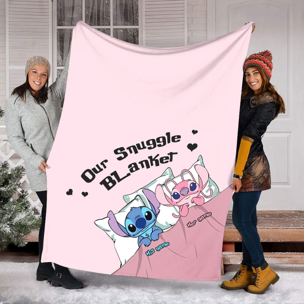 Personalized Ohana Blanket Custom Name Snuggle Gift Blanket GradoCreations