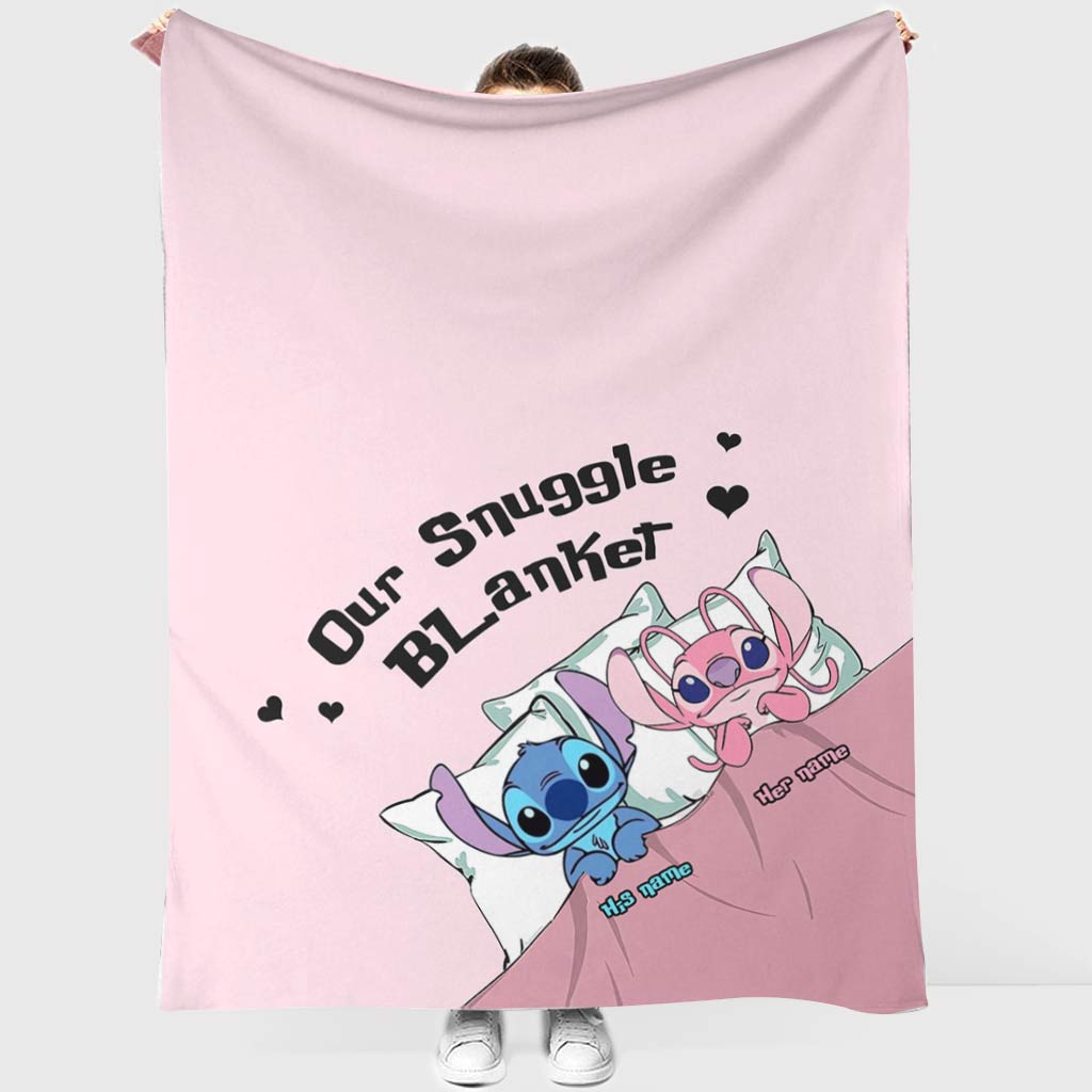 Personalized Ohana Blanket Custom Name Snuggle Gift Blanket GradoCreations