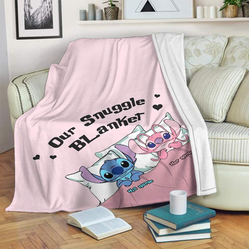Personalized Ohana Blanket Custom Name Snuggle Gift Blanket GradoCreations