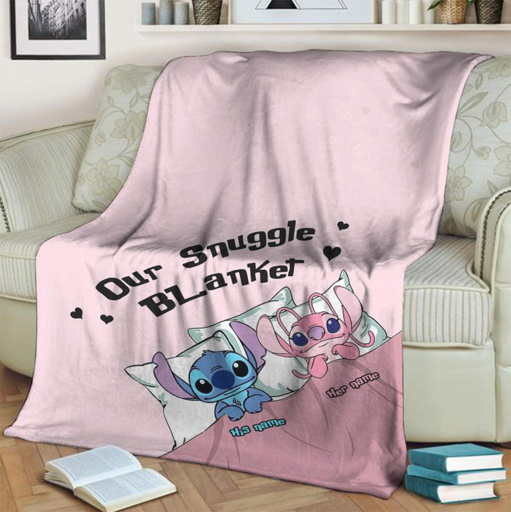 Personalized Ohana Blanket Custom Name Snuggle Gift Blanket GradoCreations
