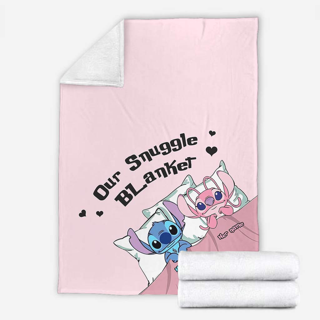 Personalized Ohana Blanket Custom Name Snuggle Gift Blanket GradoCreations