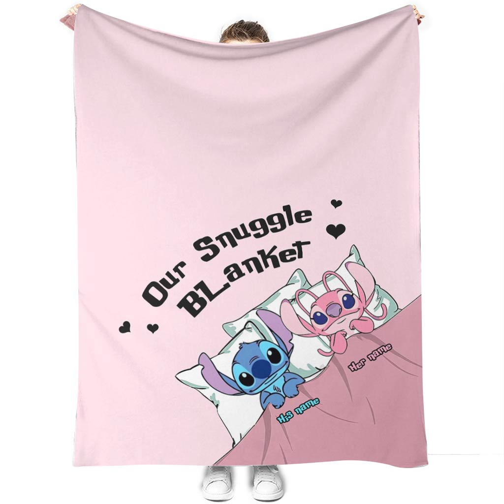 Personalized Ohana Blanket Custom Name Snuggle Gift Blanket GradoCreations