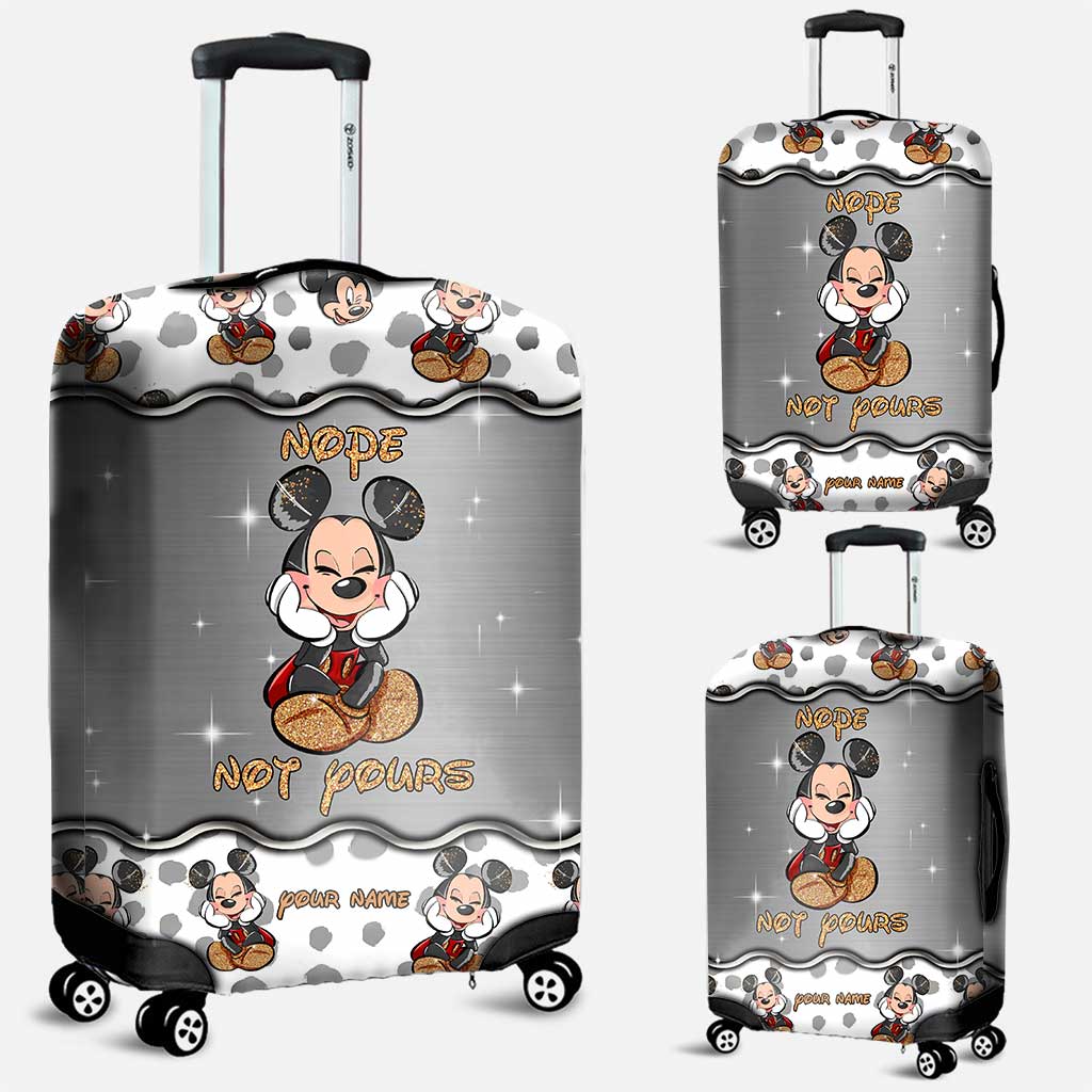 Personalized Mickey Mouse Luggage Cover Custom Name Gift Luggage Cover GradoCreations