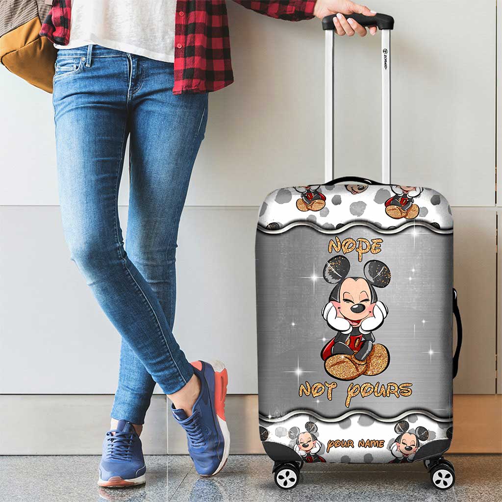 Personalized Mickey Mouse Luggage Cover Custom Name Gift Luggage Cover GradoCreations
