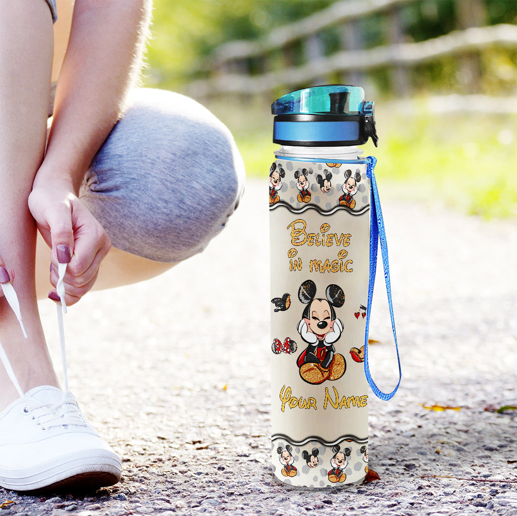 Personalized Water Tracker Bottle with Believe in Magic Design for Kids Birthday Gift Water Tracker Bottle GradoCreations