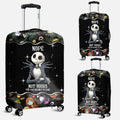 Personalized Nightmare Luggage Cover Custom Name Travel Gift Luggage Cover GradoCreations