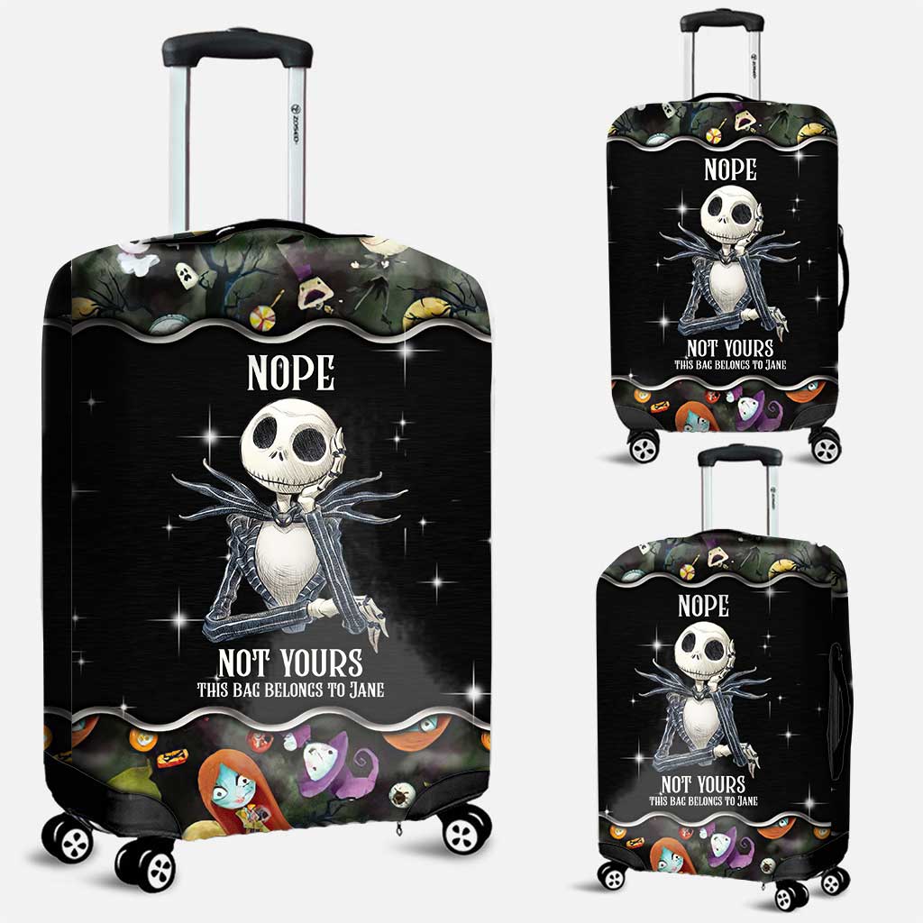 Personalized Nightmare Luggage Cover Custom Name Travel Gift Luggage Cover GradoCreations