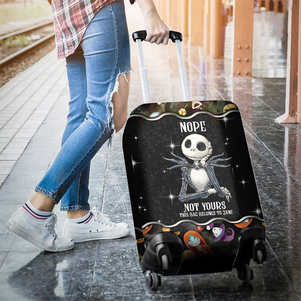 Personalized Nightmare Luggage Cover Custom Name Travel Gift Luggage Cover GradoCreations