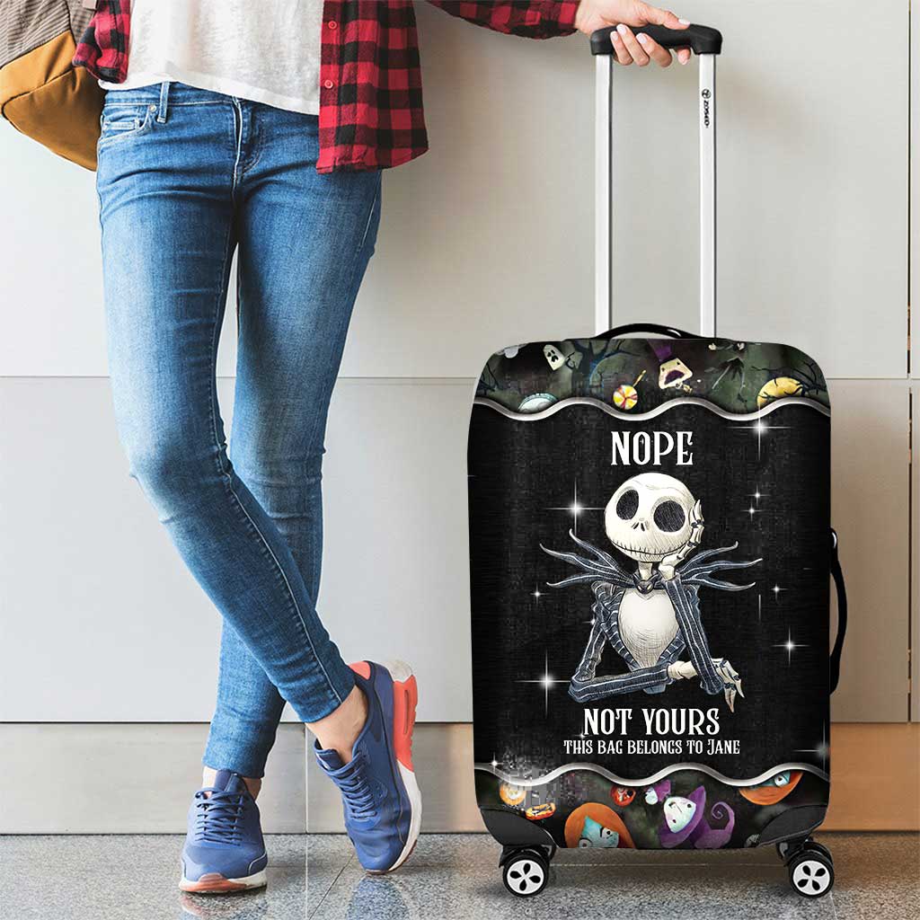 Personalized Nightmare Luggage Cover Custom Name Travel Gift Luggage Cover GradoCreations