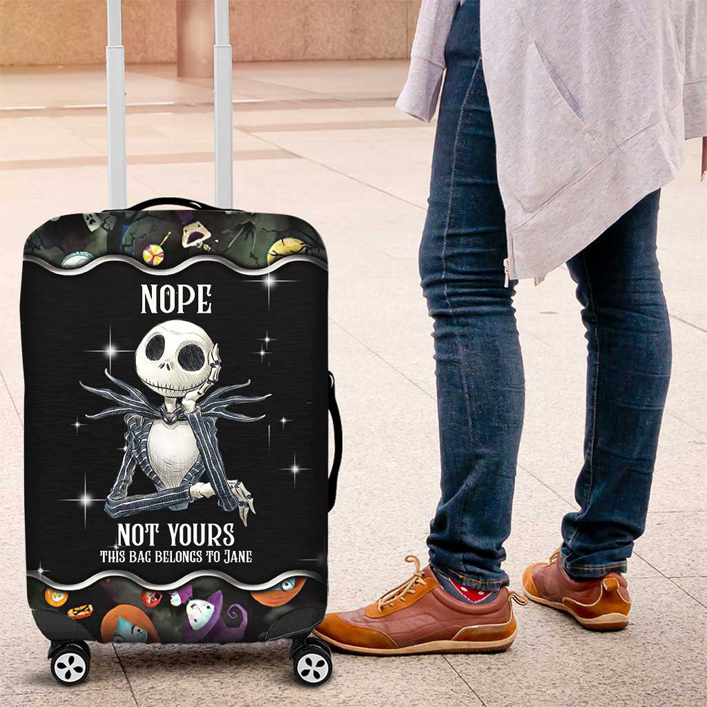 Personalized Nightmare Luggage Cover Custom Name Travel Gift Luggage Cover GradoCreations