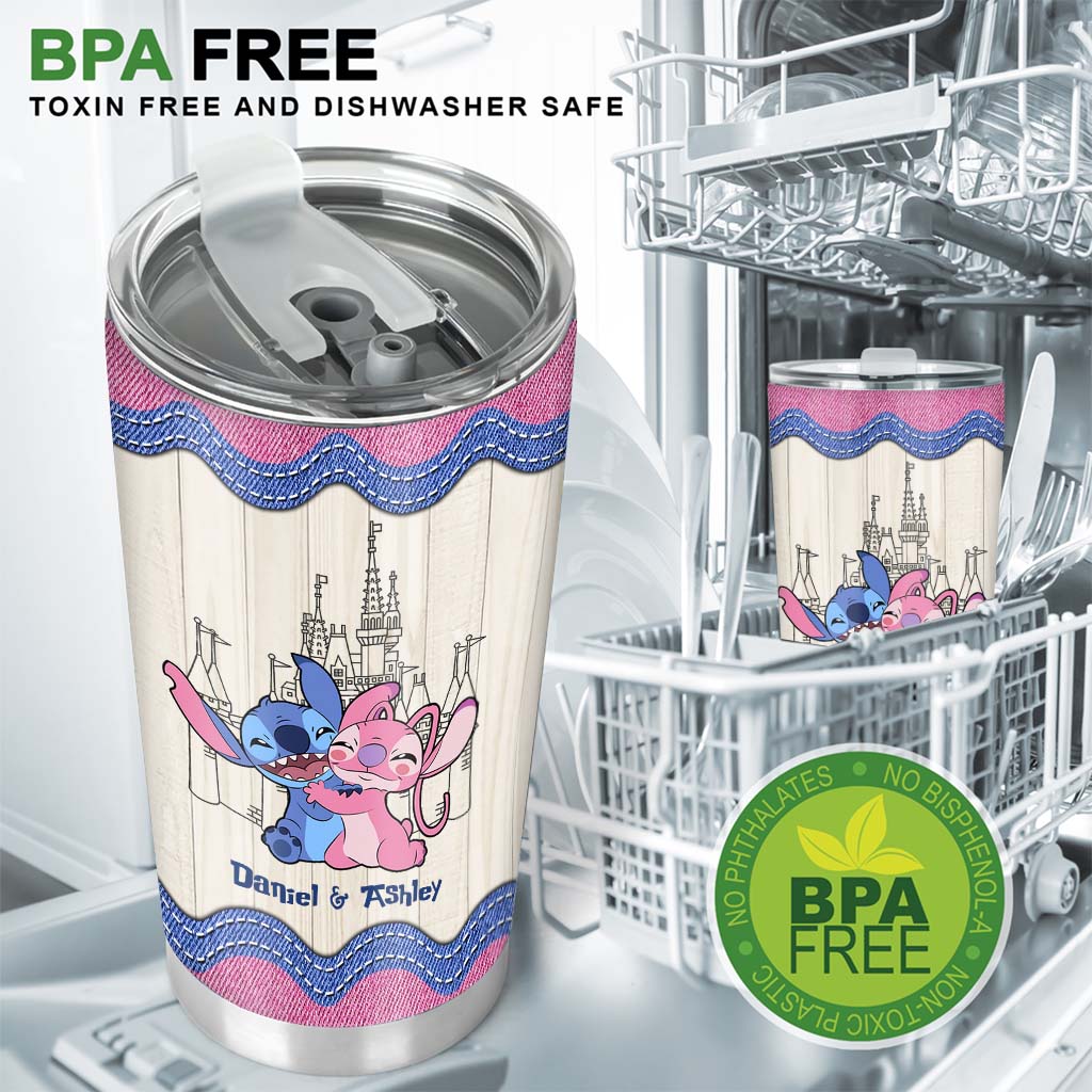 Personalized Ohana Tumbler Custom Couple Name Gift for Anniversary Tumbler GradoCreations