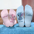 Personalized Ohana Socks Custom Couple Gift for Him & Her Socks GradoCreations