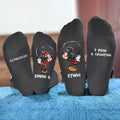 Personalized Mouse Ears Socks Custom Name Gift for Couples Socks GradoCreations