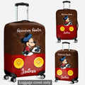 Personalized Mouse Luggage Cover Custom Name Travel Gift Luggage Cover GradoCreations