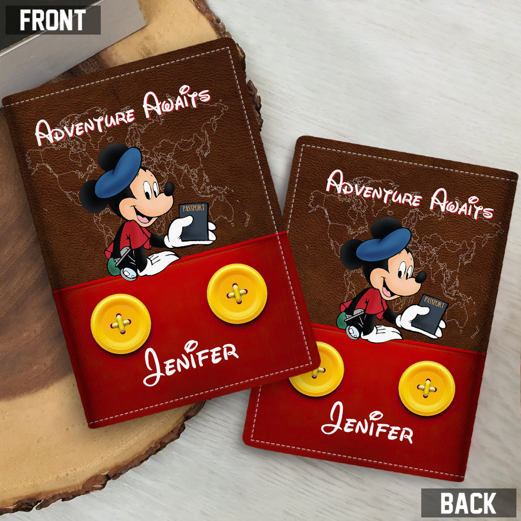 Personalized Mickey Mouse Passport Holder Custom Name Travel Gift Passport Holder GradoCreations