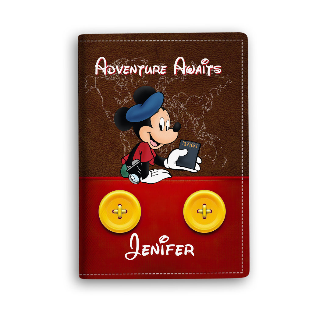 Personalized Mickey Mouse Passport Holder Custom Name Travel Gift Passport Holder GradoCreations